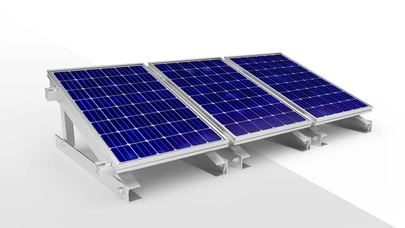 solar panels 3D mockup